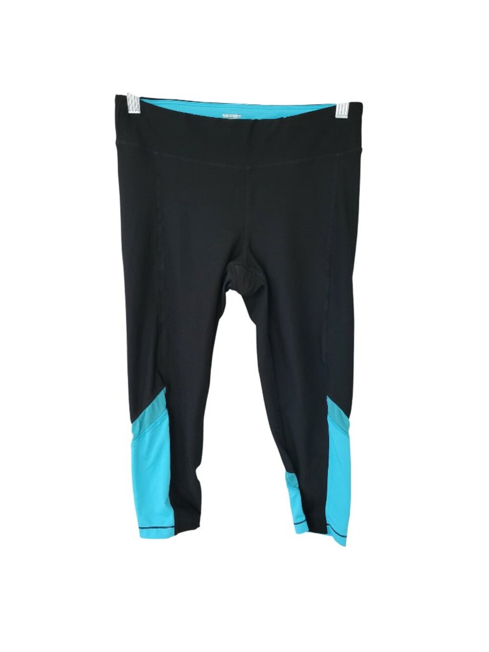 Moret Ultra Cropped Leggings Womens Size S Black Blue Activewear Workout